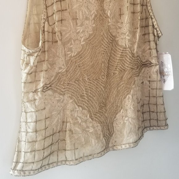 Gold Beaded Top - Picture 2 of 3